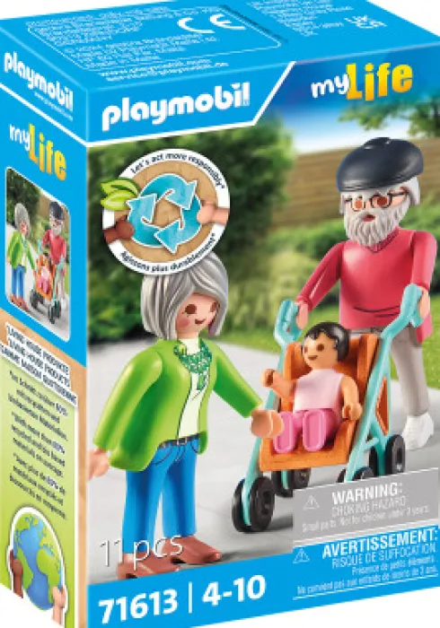 Playmobil My Life - Bedsteforældre Med Baby - 71613