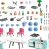 Playmobil My Life - Køkken Med Spiseplads - 71608