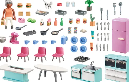 Playmobil My Life - Køkken Med Spiseplads - 71608