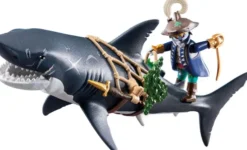 Playmobil Pirates - Kæmpe Haj Med Pirat Figur - 71793