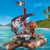 Playmobil Pirates - Piratflåde Med Skat - 71794