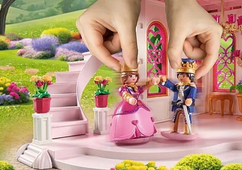 Playmobil Princess Magic - Prinsesseslot Med Kongepar - 71845