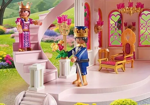 Playmobil Princess Magic - Prinsesseslot Med Kongepar - 71845
