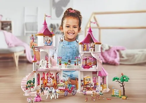 Playmobil Princess Magic - Prinsesseslot Med Kongepar - 71845