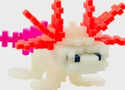 Plus-Plus - Axolotl Figur - Selvlysende - Rør Med 100 Brikker