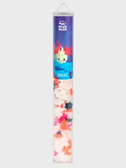 Plus-Plus - Axolotl Figur - Selvlysende - Rør Med 100 Brikker