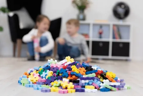 Plus-Plus - Big Storage Box Mix - 200 Brikker