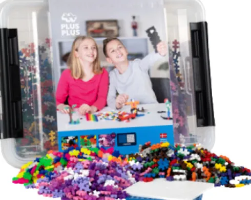 Plus-Plus Brikker - Storage Box Mix - 2400 Dele
