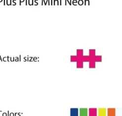 Plus Plus Mini Neon - 600 Stk
