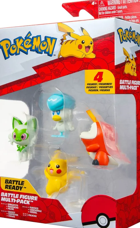 Pokémon - Figurer - Battle Figure Multi Pack - Gen Ix - 4 Stk