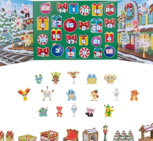 Pokémon - Julekalender Med 24 Gaver - Holiday Calendar