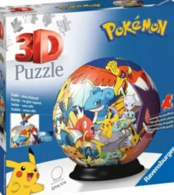 Pokémon Puslespil - 3D Kugle - 72 Brikker - Ravensburger