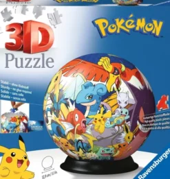Pokémon Puslespil - 3D Kugle - 72 Brikker - Ravensburger