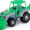 Polesie - Traktor Legetøj Med Front Og Bagskovl - Assorteret