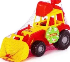 Polesie - Traktor Legetøj Med Front Og Bagskovl - Assorteret