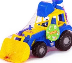 Polesie - Traktor Legetøj Med Front Og Bagskovl - Assorteret