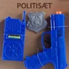 Politi Legetøj - Pistol, Walkie Talkie Og Skilt