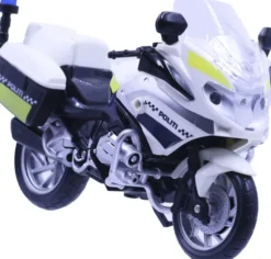 Politi Motorcykel Legetøj Med Lys Og Lyd - 18 CM