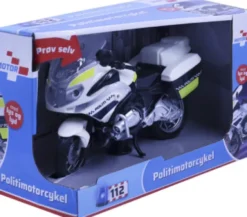 Politi Motorcykel Legetøj Med Lys Og Lyd - 18 CM