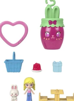 Polly Pocket - Core Compact Strawberry Bunny Basket - Mattel