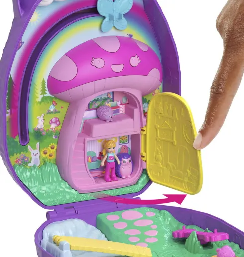 Polly Pocket - Hedgehog Mom & Baby - Figur Sæt - Mattel Jbj91