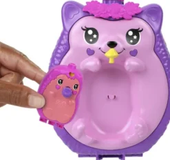 Polly Pocket - Hedgehog Mom & Baby - Figur Sæt - Mattel Jbj91