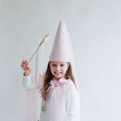 Prinsesse Hat Til Børn - Pink Glimmer Prinsesse - Mimi & Lula