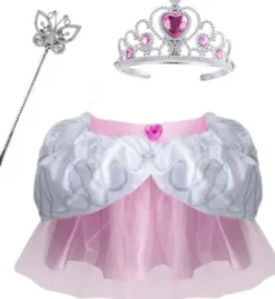 Prinsesse Kostume Til Børn - Prinsesse Sæt - 3-5 År