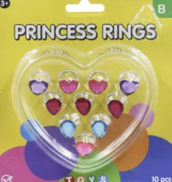 Prinsesse Ringe Til Børn - 10 Stk