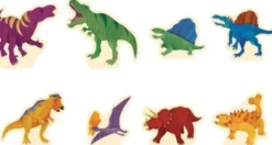 Puslespil 36 Brikker Og 8 Figurer - Dinosaur Park