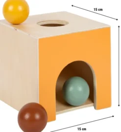 Puttekasse Med Kugler - Montessori - Træ - Small Foot