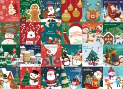 Puzzles - Julekalender Puslespil - 24 Temaer