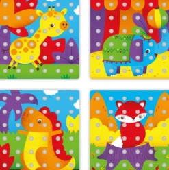 Quercetti - Jumbo Peggy - Stiftmosaik - 45 Dele