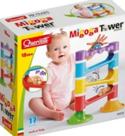 Quercetti - Migoga Tårn Med Lyd - 17 Dele - Qu-06515