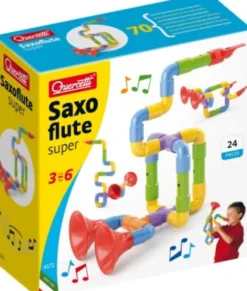 Quercetti - Saxofløjte Super - Byg-Selv Musiklegetøj - 24 Dele