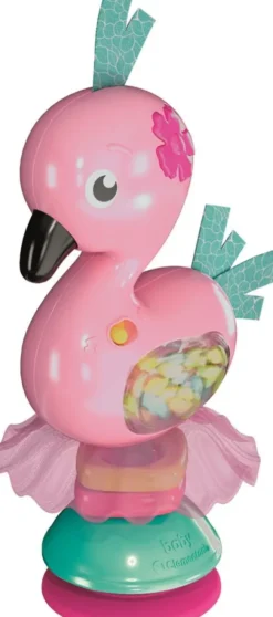 Rangle Med Sugekop - Flamingo - Shake & Play - Baby Clementoni