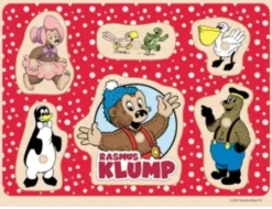 Rasmus Klump - Knoppuslespil I Træ - 6 Brikker