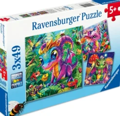 Ravensburger - Baby Garden Dragons Puslespil - 3X49 Brikker