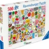 Ravensburger - Cute Kawaii Chaos Puslespil - 500 Brikker