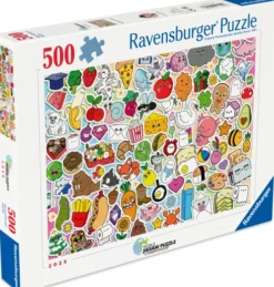Ravensburger - Cute Kawaii Chaos Puslespil - 500 Brikker
