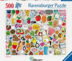 Ravensburger - Cute Kawaii Chaos Puslespil - 500 Brikker