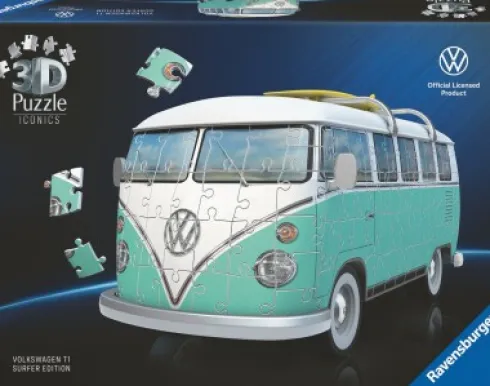 Ravensburger 3D Puslespil - 162 Brikker - Volkswagen T1 Super