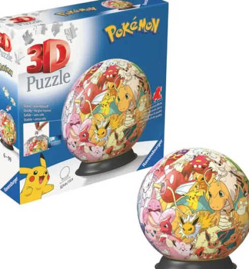 Ravensburger - 3D Puslespil - Pokémon Figurer - 72 Brikker