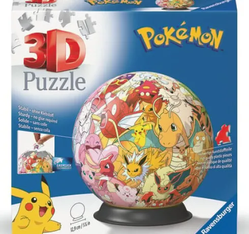 Ravensburger - 3D Puslespil - Pokémon Figurer - 72 Brikker