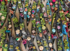 Ravensburger - Floating Market, Indonesia Puslespil - 500 Brikker
