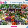 Ravensburger - Flower Market, France - 500 Brikker - Colorful Markets