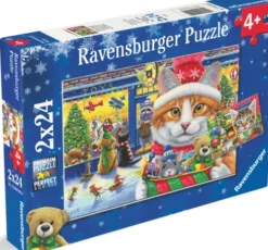 Ravensburger Julepuslespil - Julekatte - 2X24 Brikker
