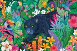 Ravensburger - Panther In Flowery Jungle Puslespil - 3000 Brikker