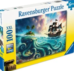 Ravensburger - Pirate Treasure Puslespil - 100 Xxl Brikker