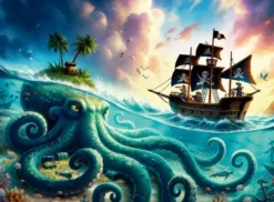 Ravensburger - Pirate Treasure Puslespil - 100 Xxl Brikker